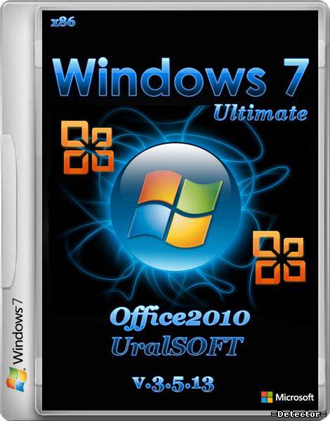 Windows 7 Ultimate Office2010 UralSOFT v.3.5.13 (x86/RUS/2013)